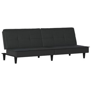 vidaXL B&auml;ddsoffa svart tyg