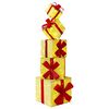 vidaXL Presentask juldekoration 5 st 125 LED-lampor Varmvit