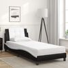 vidaXL Bed Frame without Mattress "Zadar" Black 152x203 cm Velvet
