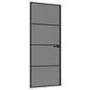 vidaXL Inredningsd&ouml;rr 83 x 201,5 cm H&auml;rdat Glas och Aluminium