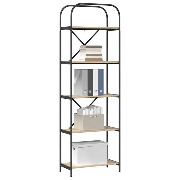 vidaXL Hyllsystem Sonoma-ek 60 x 30 x 183 cm Konstruerat tr&auml;