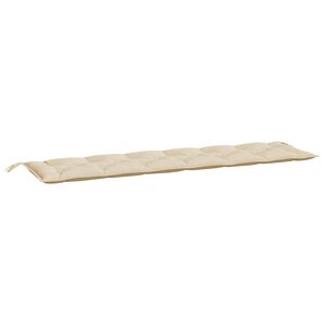 vidaXL B&auml;nkdyna f&ouml;r tr&auml;dg&aring;rden beige 200x50x7 cm oxfordtyg