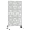 vidaXL Avsk&auml;rmningssk&auml;rm 100 x 50 x 180 cm Galvaniserat st&aring;l Silver