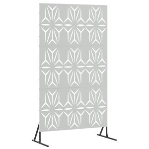 vidaXL Avsk&auml;rmningssk&auml;rm 100 x 50 x 180 cm Galvaniserat st&aring;l Silver