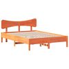 vidaXL S&auml;ngram utan madrass vaxbrun 120x200 cm massiv furu