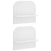 vidaXL V&auml;gg hylla 2 st Vit 41 x 13,5 x 37,5 cm Konstruerat tr&auml;