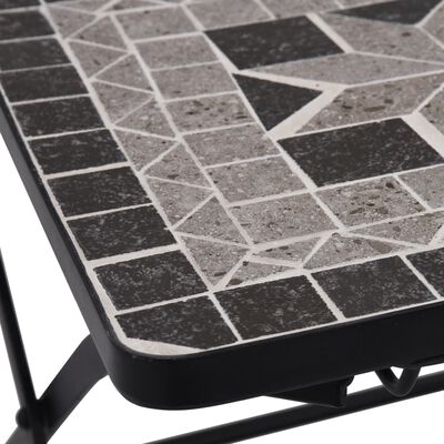 vidaXL Mosaikbord 3 st keramik grå