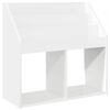 vidaXL Barnbokhylla H&ouml;gblanka vita 72,5 x 29,5 x 69 cm Konstruerat tr&auml;