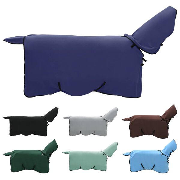 vidaXL H&auml;stdyna M&ouml;rkbl&aring; Polyester