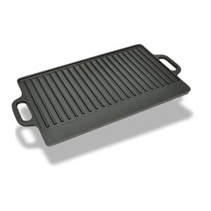 vidaXL Grillplatta gjutj&auml;rn 50x23 cm v&auml;ndbar