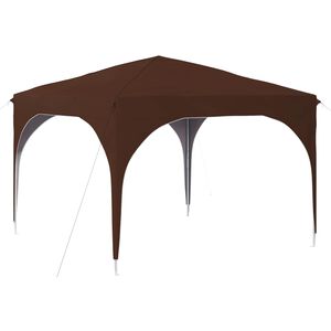 vidaXL Pop-up Partyt&auml;lt 290 x 290 x 245 cm Brun
