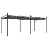 vidaXL Pergola med inf&auml;llbart tak antracit 589x292x230 cm
