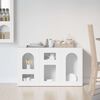 vidaXL Sideboard H&ouml;gblanka vita 100 x 35 x 59 cm Konstruerat tr&auml;