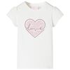 T-shirt f&ouml;r barn ecru 128