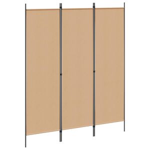 vidaXL Rumsavdelare 3 paneler vit 150x180 cm