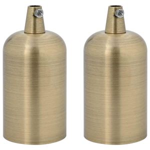 vidaXL Lamph&aring;llare 2 st brons E27