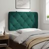 vidaXL Headboard Cushion Dark Green 80 cm Velvet