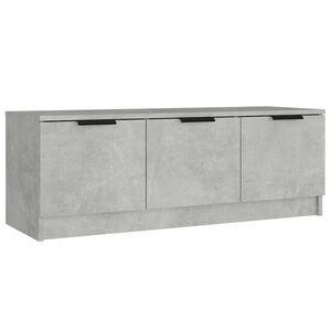 vidaXL Tv-b&auml;nk betonggr&aring; 102x35x36,5 cm konstruerat tr&auml;