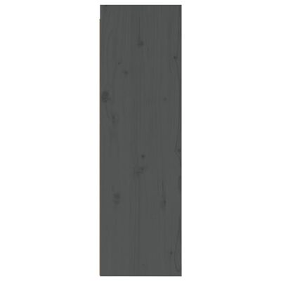 vidaXL Väggskåp 30x30x100 cm massiv furu grå