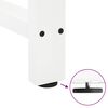 vidaXL Barbordsben vita 2 st 60x(110-111) cm st&aring;l