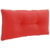 vidaXL Ryggkudde PUTTEN 100% Polyester R&ouml;d 70 x 40 x 10 cm