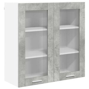 vidaXL H&auml;ngande sk&aring;p Betonggr&aring; 80 x 31 x 80 cm Konstruerat tr&auml;