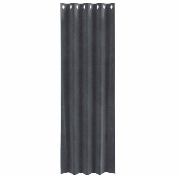 vidaXL M&ouml;rkl&auml;ggningsgardiner 2 pcs Ljusgr&aring; 140 x 260 cm Sammet