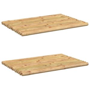 vidaXL Badmattor 2 st 50x35 cm bambu