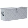 vidaXL F&ouml;rvaringsl&aring;da aluminium 76,5x26,5x33 cm silver