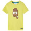 vidaXL T-shirt med korta &auml;rmar f&ouml;r barn gul 92
