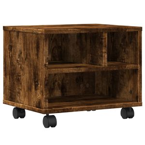 vidaXL Skrivarst&auml;ll med hjul r&ouml;kf&auml;rgad ek 41x32x34,5 cm