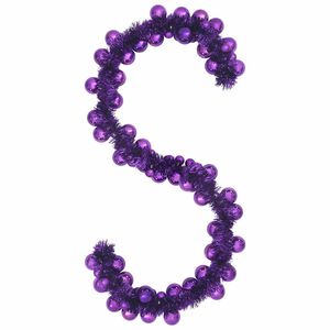 vidaXL Julkulagirland LED-lampor Lila 186 cm Polystyren