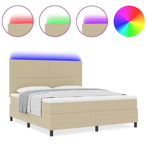 vidaXL B&auml;ddfj&auml;der Ljusgr&aring; och vit. 203 x 180 x 128 cm Mockatyg