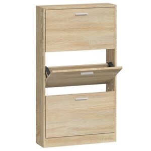 vidaXL Skosk&aring;p ek 59x17x108 cm konstruerat tr&auml;