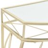 vidaXL Sidobord fransk stil metall 82x39x76 cm guld