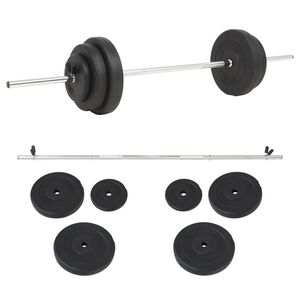 vidaXL Skivst&aring;ng set 30 kg