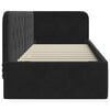 vidaXL Hörn Sängram med huvudgavel Svart 80 x 200 cm Sammet