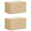 vidaXL F&ouml;rvaringsl&aring;da 2 pcs Gr&auml;ddvit 55 x 35 x 32 cm Non-woven tyg