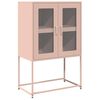 vidaXL Highboard rosa 68x39x107 cm stål