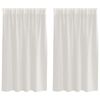 vidaXL Voile Gardin 2 st Kr&auml;m 140 x 140 cm Polyester