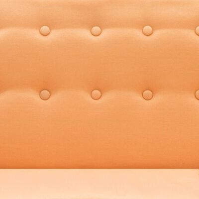 vidaXL Soffa L-formad tyg 171,5x138x81,5 cm orange