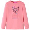 T-shirt med l&aring;nga &auml;rmar f&ouml;r barn rosa 104