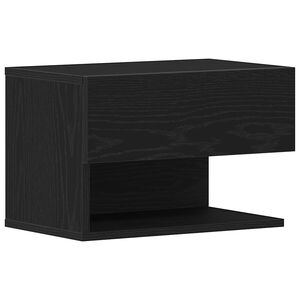 vidaXL Nattduksbord Svart Ek 46 x 30 x 30 cm Konstruerat tr&auml;