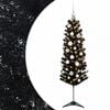 vidaXL Smal konstgjord julgran med julkulor 120 cm 150 LED-lampor