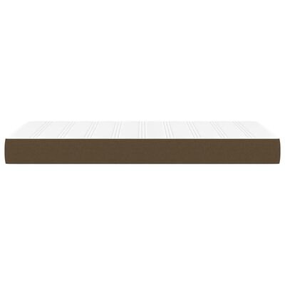 vidaXL Pocketresårmadrass mörkbrun 100x200x20 cm tyg