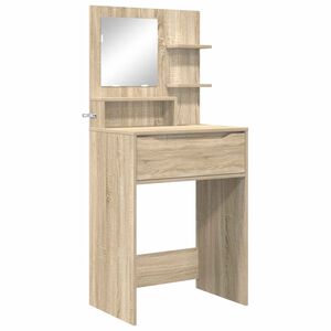 vidaXL S&auml;ngrum Smyckesbord Sonoma-ek 80 x 39,6 x 135 cm