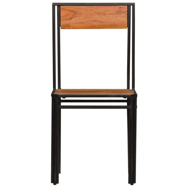 vidaXL Matstolar 6 st massivt akaciatr&auml;