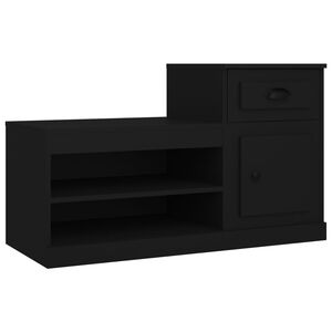 vidaXL Skosk&aring;p svart 100x42x60 cm konstruerat tr&auml;