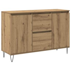 vidaXL Sk&auml;nk ek 101,5x35x70 cm konstruerat tr&auml;