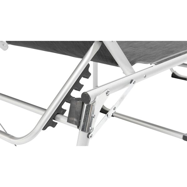 Outwell Hopfällbar solstol New Foundland svart & grå